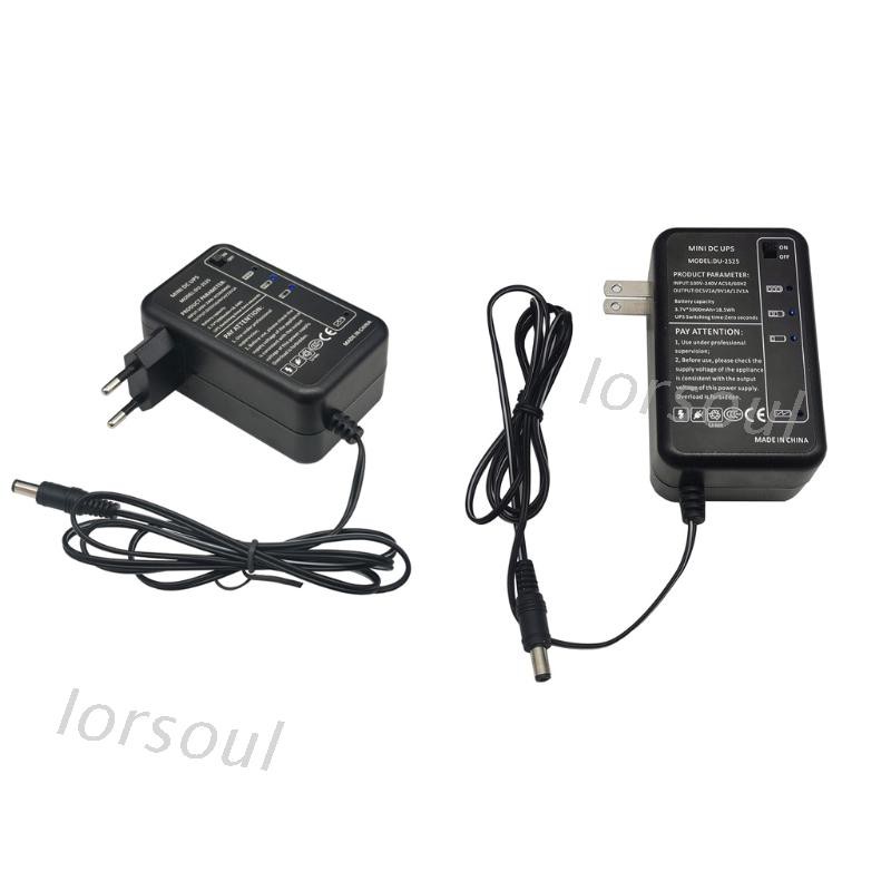 Rechargeable 5000mAh 5V 9V 12V DC Output UPS Battery Pack for WiFi Router LED