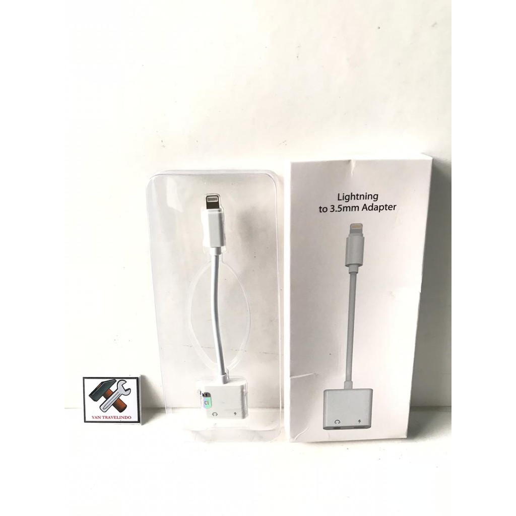 Apple Đầu Chuyển Đổi Cổng Lightning Sang Cổng Tai Nghe 3.5 mm Và Sạc Cho Iphone