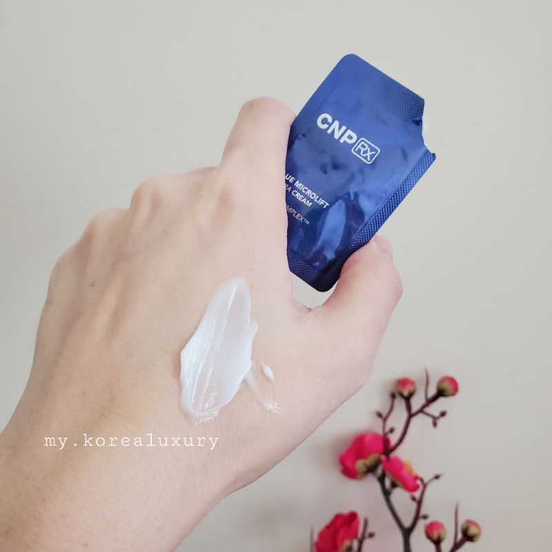 Gói kem cấp nước phục hồi da CNP Rx Blue Microlift Hydra Cream