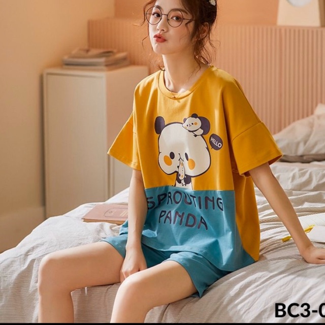 Bộ cotton quảng châu nữ