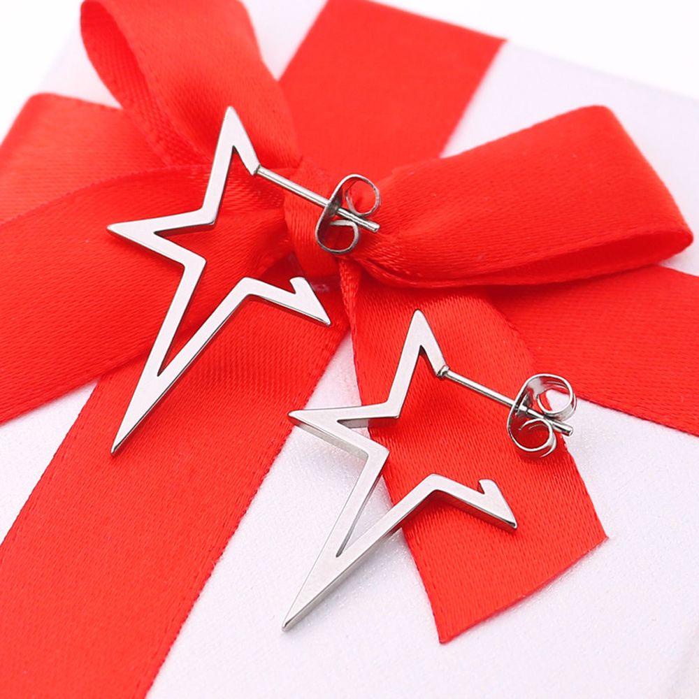 Khuyên Tai Lủng Lẳng Bằng Thép Không Gỉ Phong Cách Hiphop Thời Trang Cho Nữ