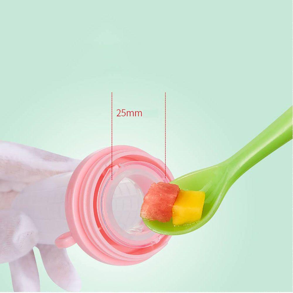 Bình Ăn Dặm Kèm Muỗng Bằng silicone Cho Bé