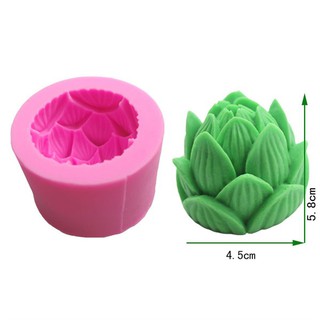 Khuôn Silicone Búp Sen Nở