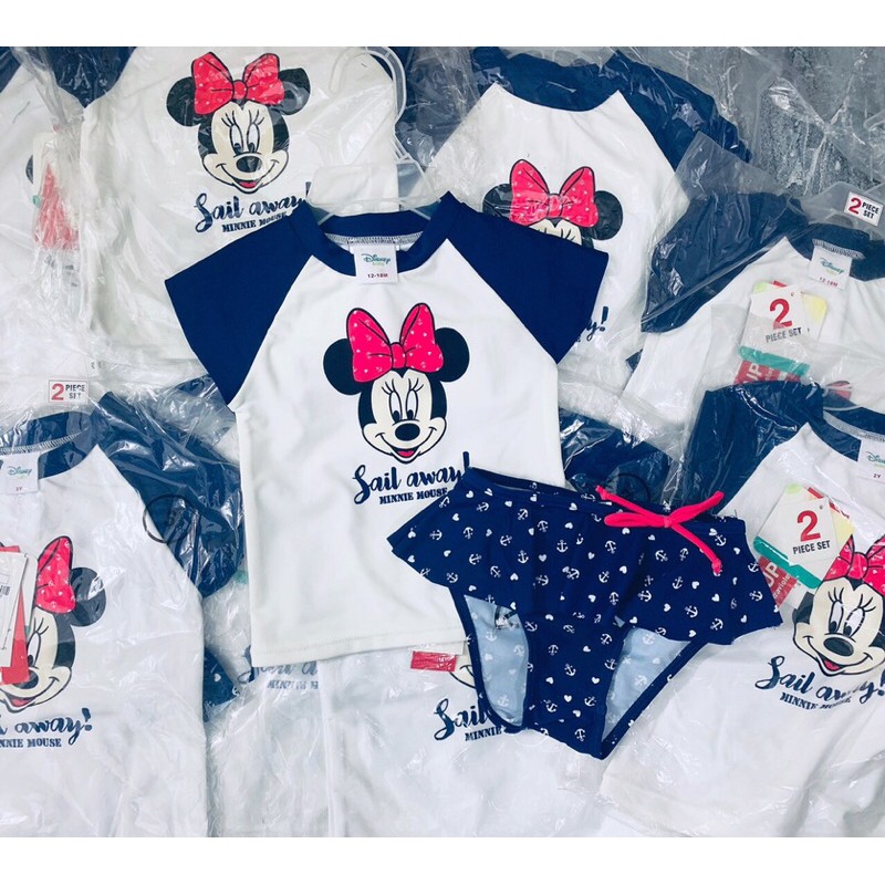 Set bơi Mickey xanh cho bé gái