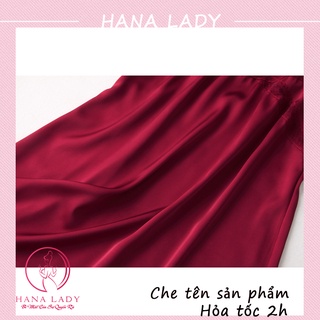 Váy ngủ lụa phối ren cao cấp, váy ngủ VN454