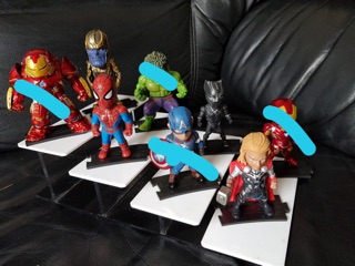Lẻ - Set 8 nhân vật marvel chibi