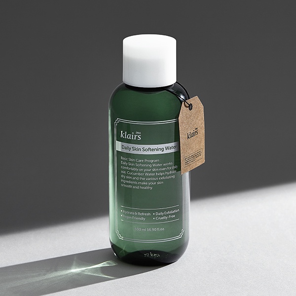 12/2023 Thanh Lý Nước Hoa Hồng Klairs Daily Skin Softening Water Loại Bỏ Da Chết Làm Dịu Cấp ẩm Cho Da 500ml