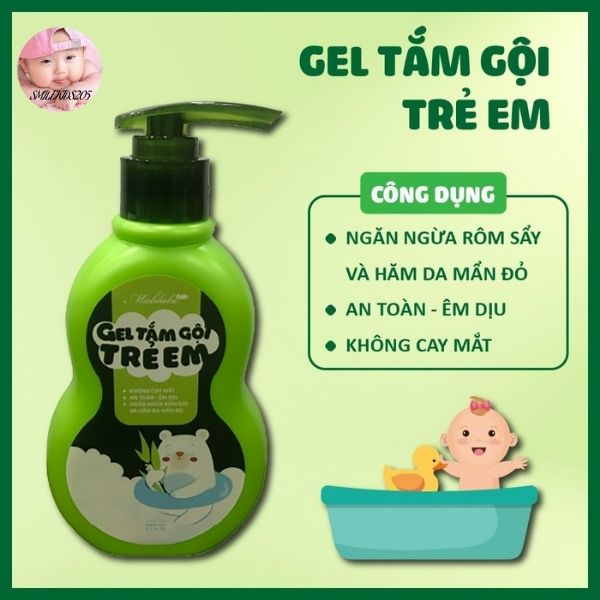 [Mẫu Mới] Gel tắm gội trẻ em MALDALA sản phẩm thiên nhiên (dùng cho các bé từ sơ sinh) 200ml