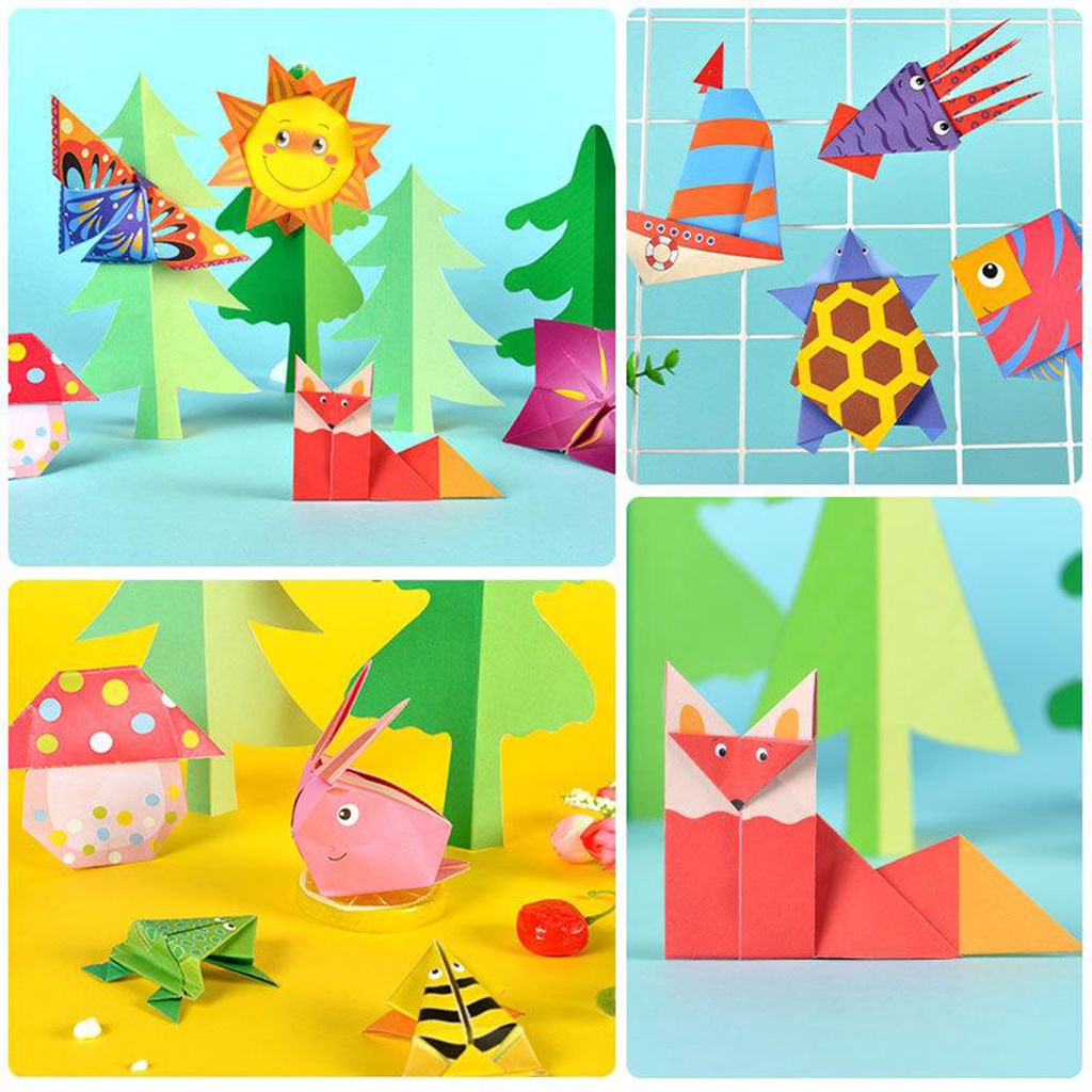 Bộ Giấy Xếp Hình Origami 54 Tờ Cho Bé Đồ chơi trẻ em, quà tặng, công ty mẹ