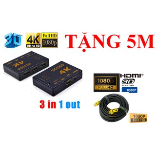 Bộ gộp ultra hd hdmi switch 3 port 4k*2k switcher splitter box for dvd hdtv xbox ps3 ps4