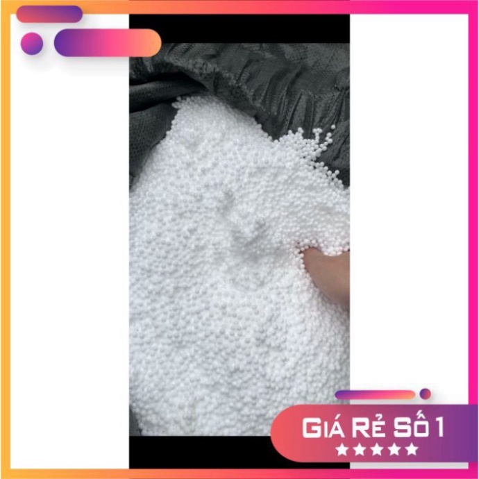 Hạt Xốp Trắng nhồi Ghế và Gối Lười ( 1kg ) , Trang Trí Hộp Qùa , làm Tuyết , nâng tầm phòng khách , thư giãn phòng ngủ
