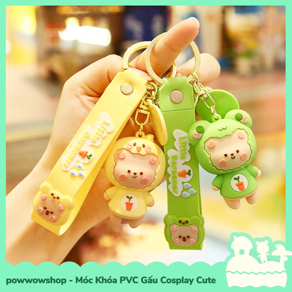 [Sẵn VN - Hỏa Tốc] Dây Móc Khóa PVC Kiểu Dáng Gấu Cosplay Cute Đáng Yêu