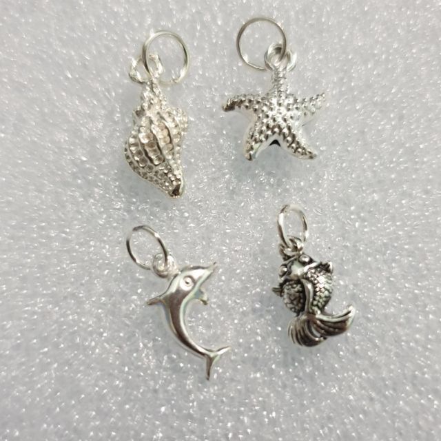 Charm bạc 925 treo sinh vật biển