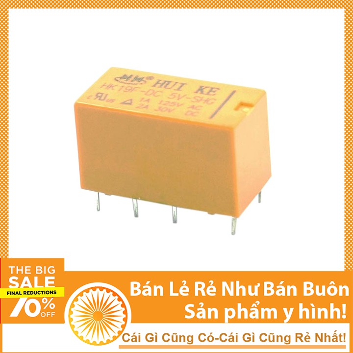 Công Tắc Điện Tử Relay 5V 1A 8C HK19F-DC5V-SHG