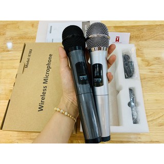 Mic Karaoke Không Dây Excelvan K18U (Mic đôi)