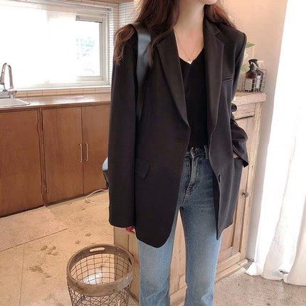 (Hàng Đẹp)Ảnh thật 6 hình cuối-Áo blazer thời trang xuân thu Hàn Quốc