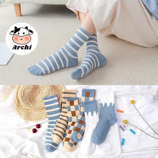 Tất cổ cao ulzzang Blue Sky