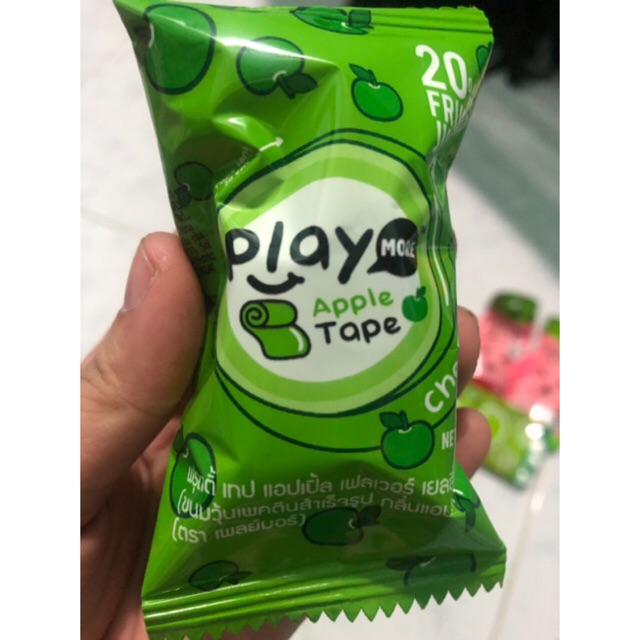 Kẹo dẻo cuộn play thái lan (21gram) táo