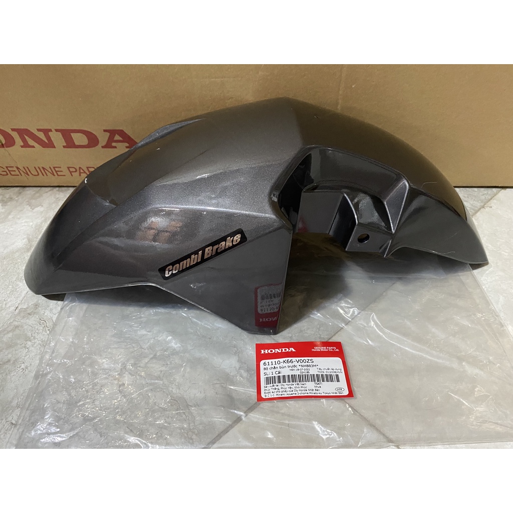Bộ chắn bùn trước - dè trước HONDA AIR BLADE 125 năm 2017-2018 màu Xám đen.