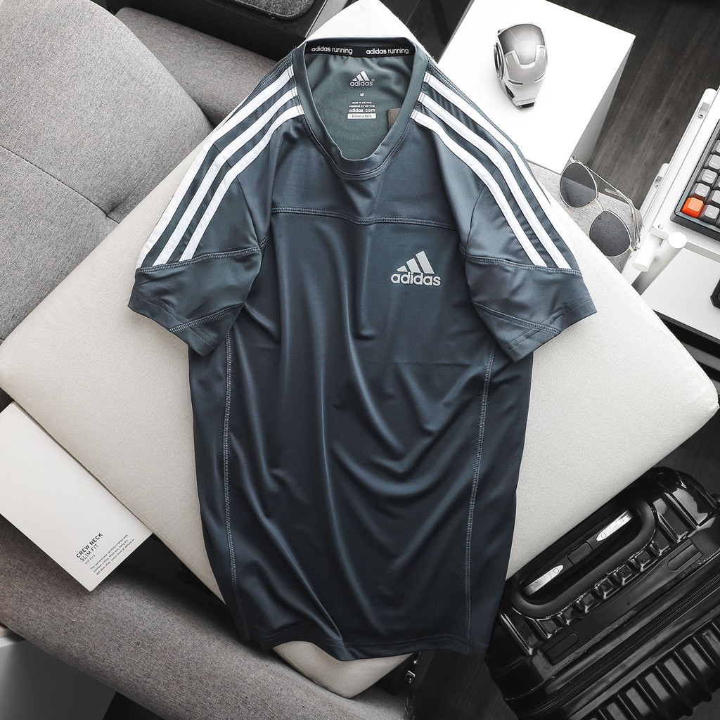 Áo Thể Thao Nam Hàng VNXK, Áo Thun Nam Thể Thao tập gym ngắn tay vải thun lạnh thoáng mát, co giãn, chuẩn form | BigBuy360 - bigbuy360.vn