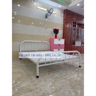 Giường sắt mẫu đơn giản nhiều kích thước từ 1m đến 1m8x2m