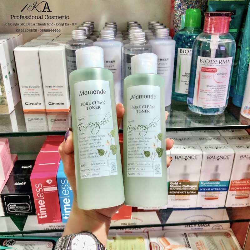 Nước hoa hồng diếp cá Mamonde Pore Clean 250ml