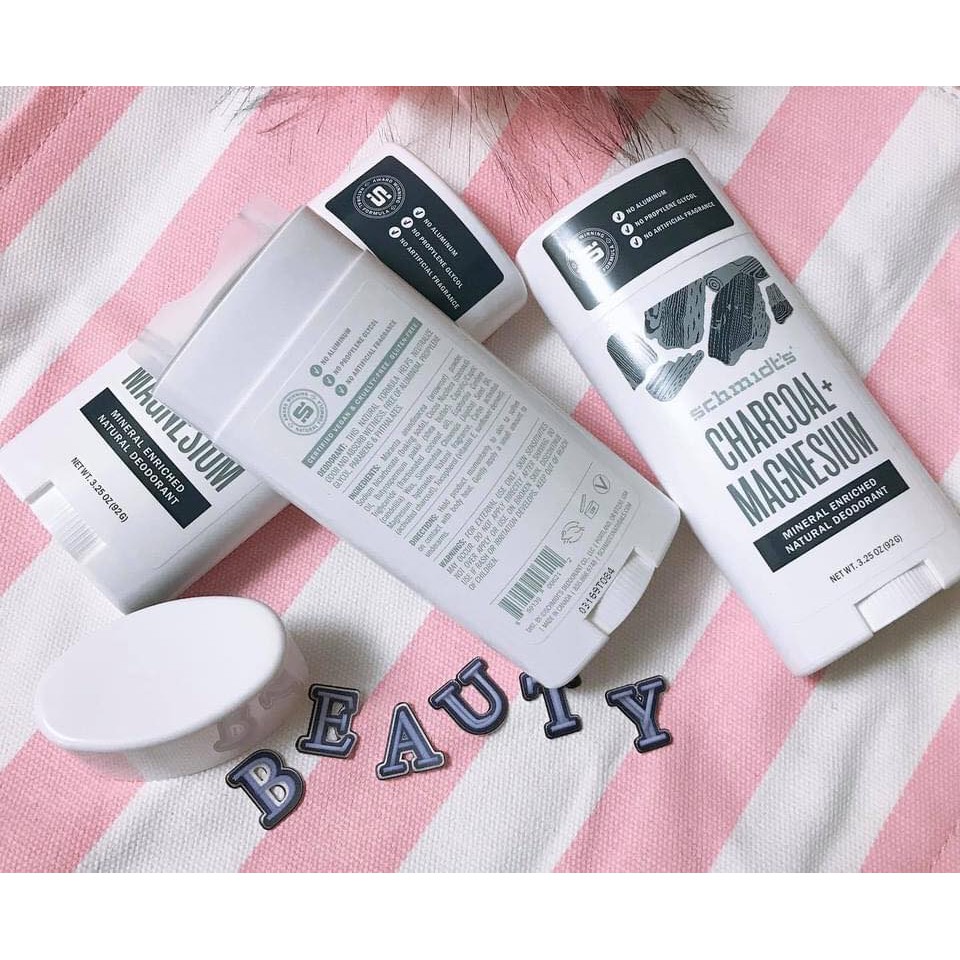 Lăn khử mùi Schmidt's Charcoal + Magnesium hang Mỹ | BigBuy360 - bigbuy360.vn