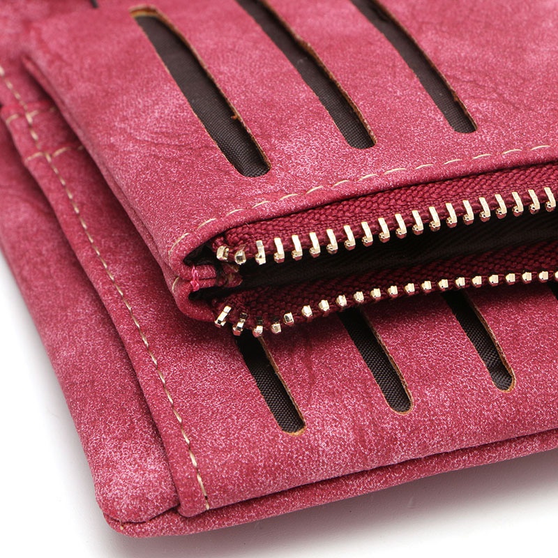 Ví Da Blala Nubuck Đính Kim Cương Giả Và Tua Rua Nhỏ