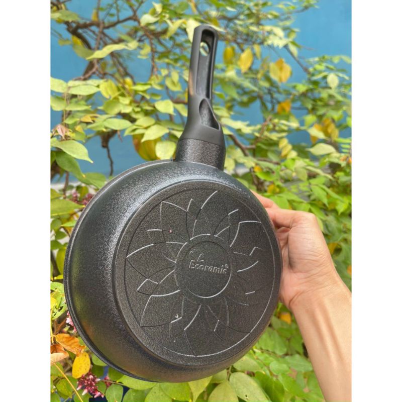 CHẢO CHỐNG DÍNH 7 LỚP ECORAMIC HÀN QUỐC CHÍNH HÃNG 18CM SÂU LÒNG .