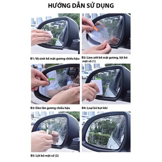 miếng dán gương ô tô chống nước