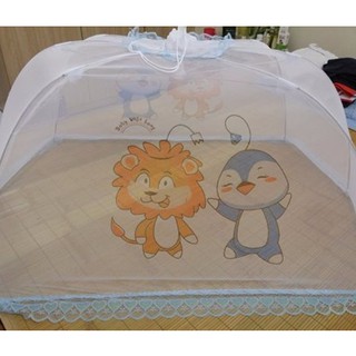 Mùng( màn) chụp ren in hình con vật