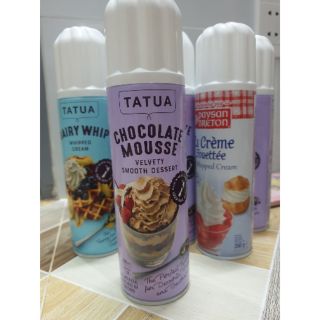 Kem tươi dạng xịt tatua Whipped Cream 250g