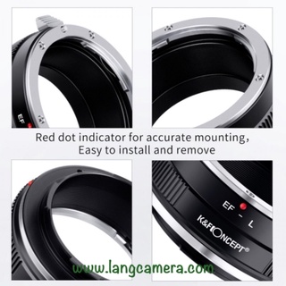 Ngàm chuyển EOS- SL hiệu K&F Concept (sử dụng lens EOS trên máy Lumix, Leica, Sigma ngàm L)