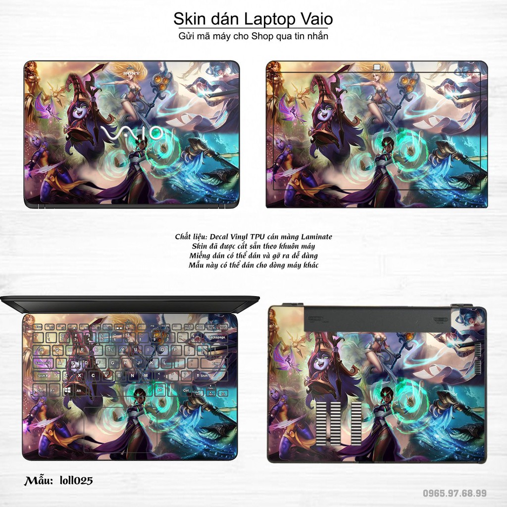 Skin dán Laptop Sony Vaio in hình Liên Minh Huyền Thoại _nhiều mẫu 3 (inbox mã máy cho Shop)