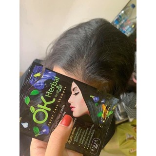 Dầu gội nhuộm tóc ok herbal thái lan