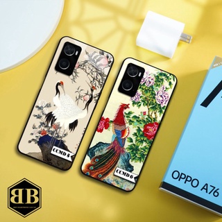Ốp lưng kính cường lực Oppo A76 tranh phong cảnh