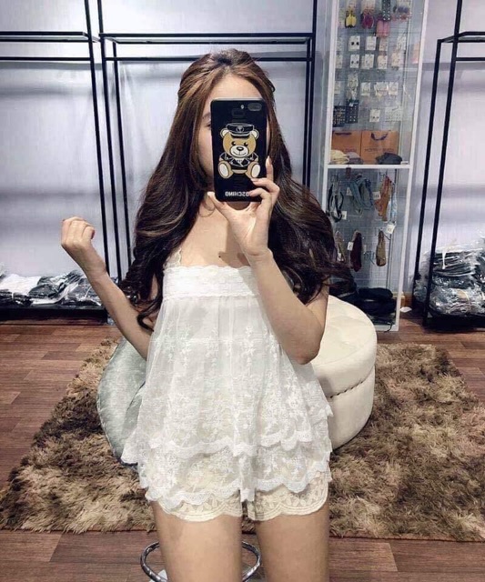 Áo ren 2 dây tầng hàng đẹp Quảng Châu | BigBuy360 - bigbuy360.vn