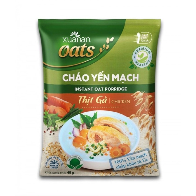 Combo 6goi Cháo YẾn Mạch Thịt Gà