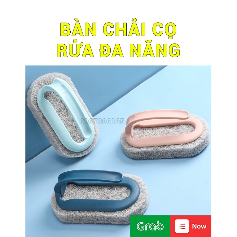 Bàn chải cọ rửa nhà bếp, nhà tắm đa chức năng có tay cầm tiện lợi