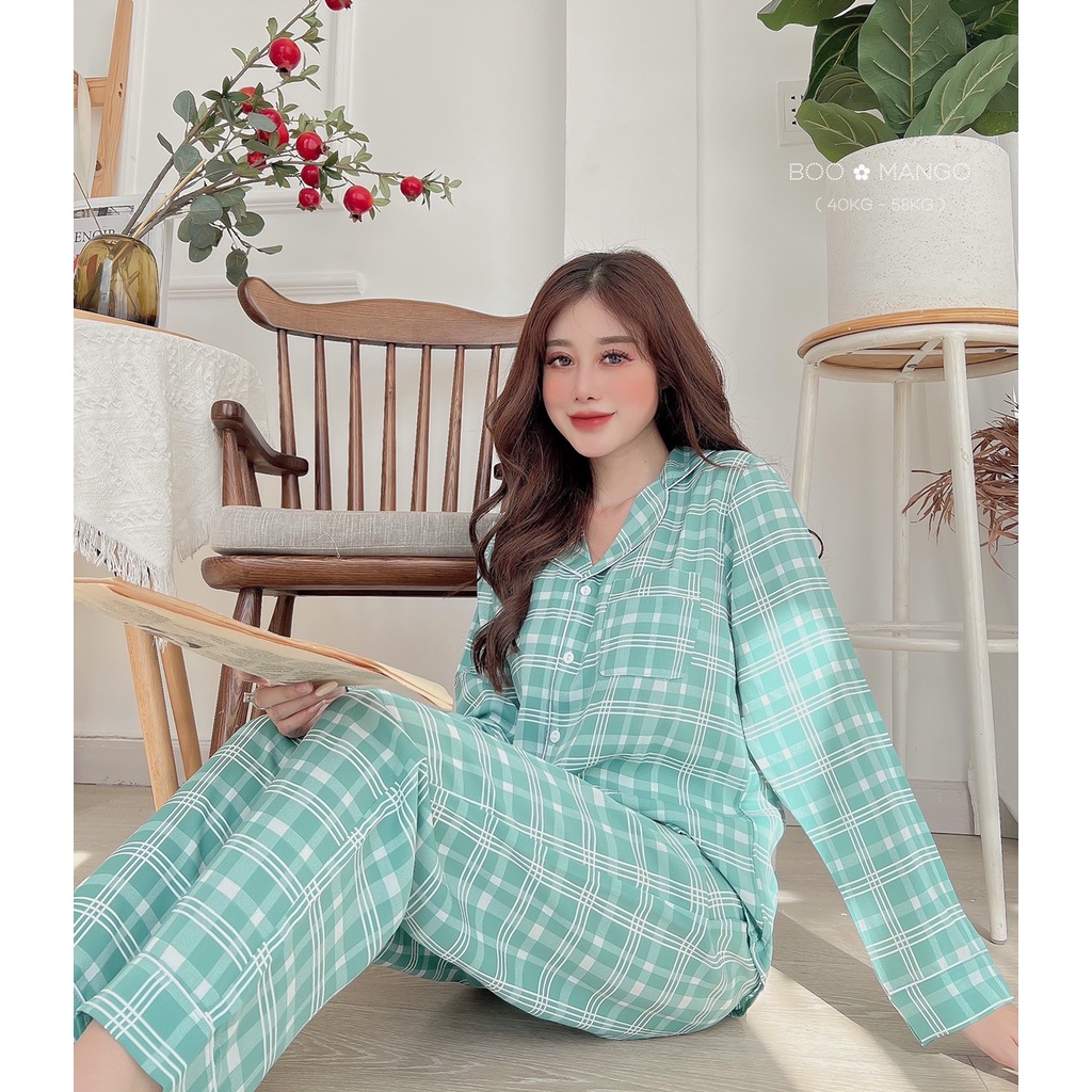 ĐỒ BỘ LỤA MANGO BOO BOO MẪU SỌC SIÊU HOT