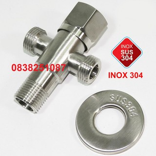 Van T Chia Nước cho vòi xịt vệ sinh và bồn cầu inox 304 tốt VTC1