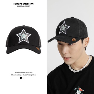 Nón lưỡi trai nam icon denim artwork ngôi sao no101004