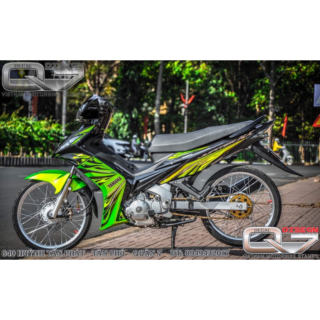 TEM RỜI EXCITER 2010 XANH ĐEN
