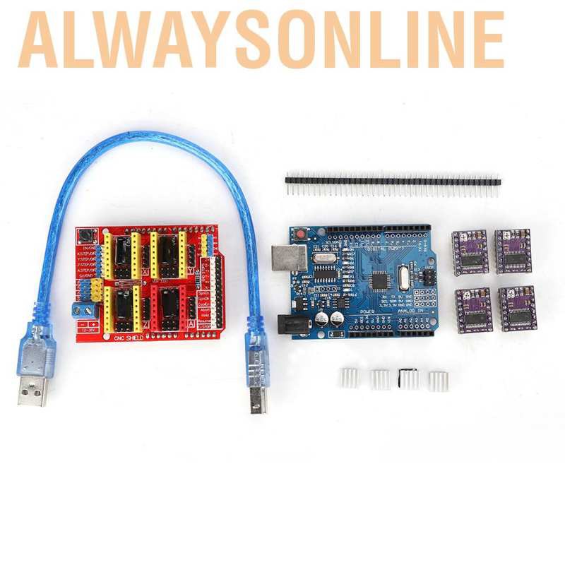 Bảng Mạch Mở Rộng Alwaysonline V3 Cho Máy In 3d A4988 Driver Cho Arduino