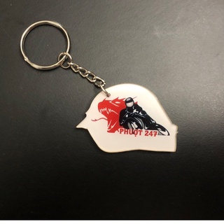 Móc khóa Logo nón - Phượt 247