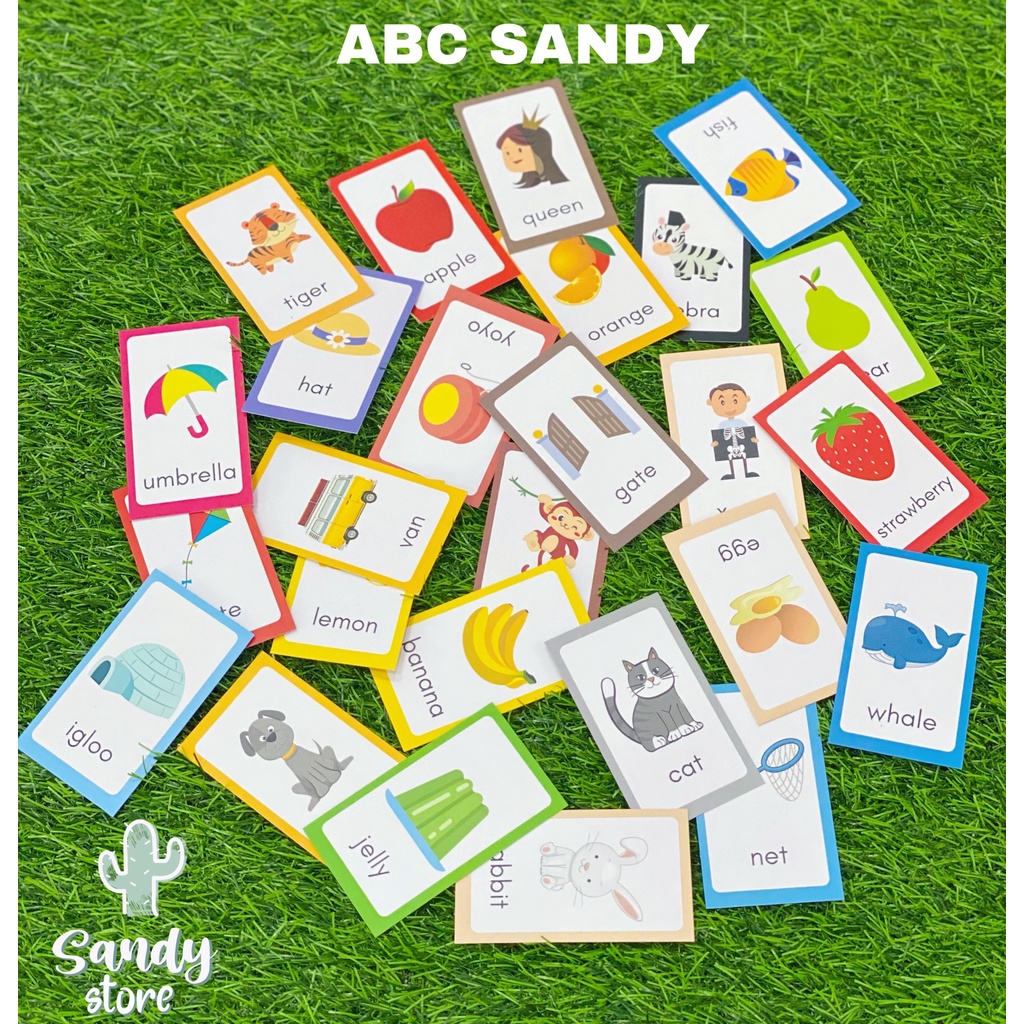 💕 BỘ THẺ CHỮ CÁI ABC SANDY  💕