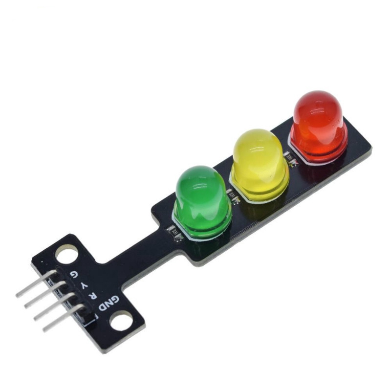 Set 1/5 mô đun đèn giao thông bóng LED 5V kỹ thuật số dành cho khối lắp ráp điện tử
