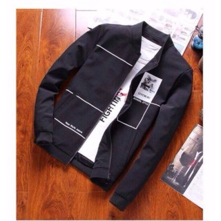 _áo khoác nam bomber jacket kaki b024 - b025