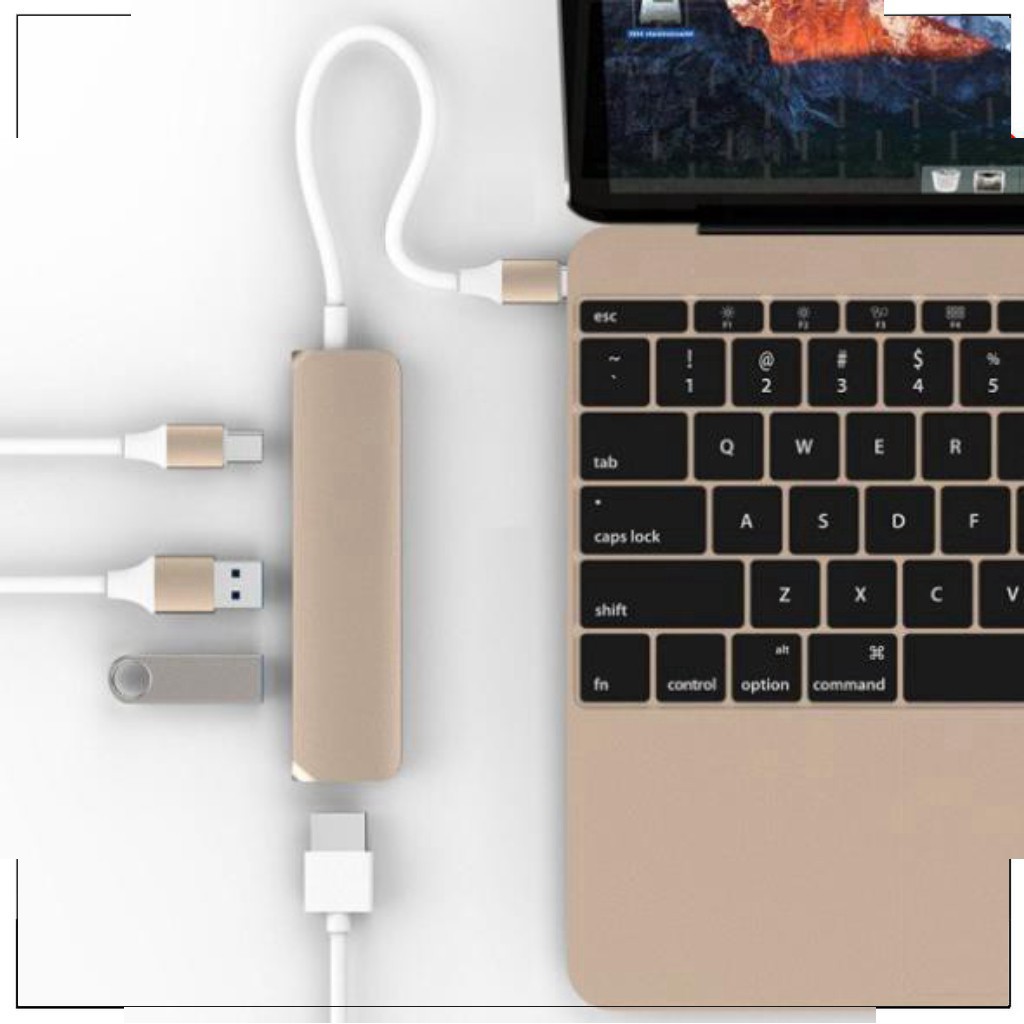 CỔNG CHUYỂN Cáp HYPERDRIVE USB TYPE-C HUB WITH 4K HDMI