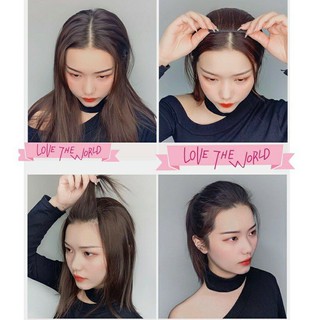 tóc mái phồng nhẹ tóc giả
